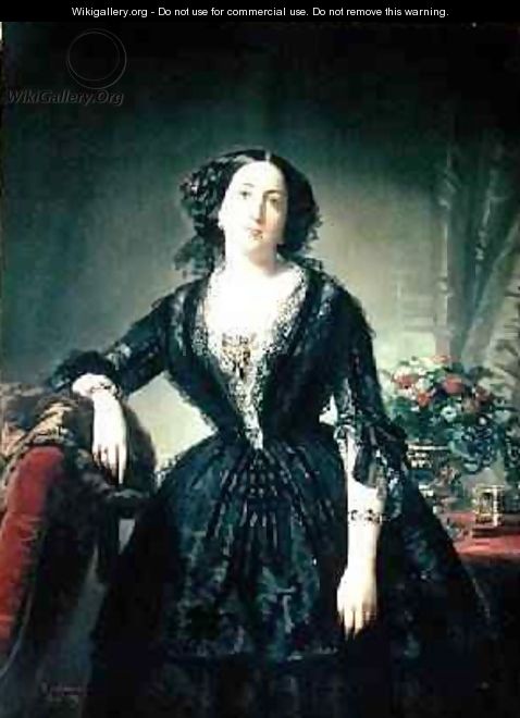 Portrait of Maria Dolores Aldama Marquesa de Montelo 1855 - Federico de Madrazo y Kuntz