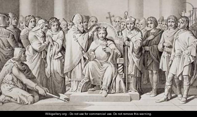 Coronation of Harold II - (after) Maclise, Daniel