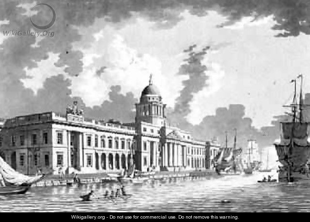The Custom House Dublin 1792 - James Malton