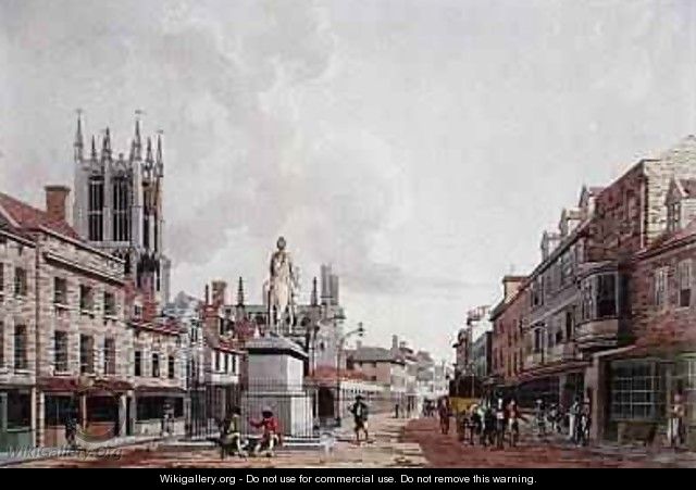 The Market Place Hull Looking North 1780 - Thomas Malton, Jnr.