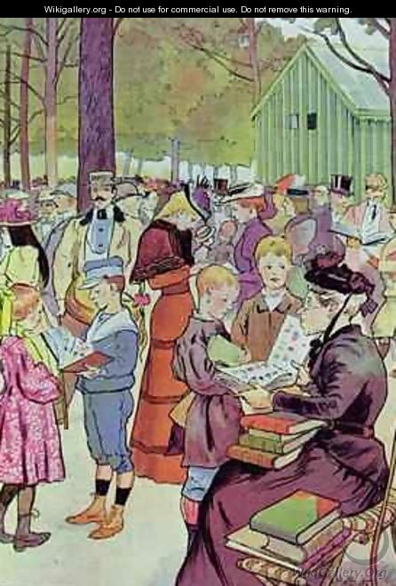 Stamps market in Paris 1897 - Louis Malteste