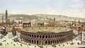 View of the Roman Amphitheatre Verona - (after) Majocchi, P.