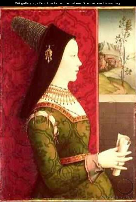 Mary of Burgundy 1457-82 daughter of Charles the Bold Duke of Burgundy 1433-77 wife of Emperor Maximilian I of Austria 1459-1519 and mother of King Philip I of Spain - Ernst Maler