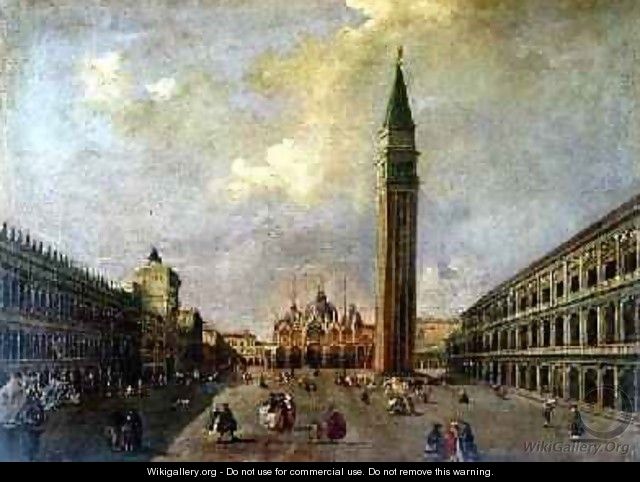 St Marks Square with the Campanile - Michele Marieschi