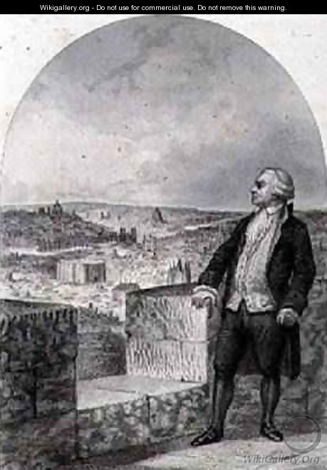Honore Gabriel Riqueti Count of Mirabeau 1749-91 on the ramparts of Paris - (after) Marckl, Louis