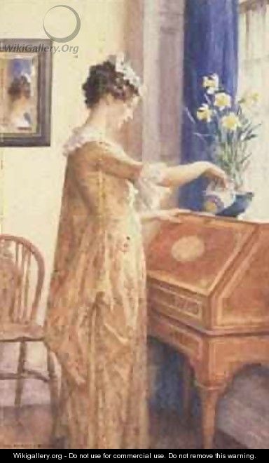 Watering Daffodils - William Henry Margetson