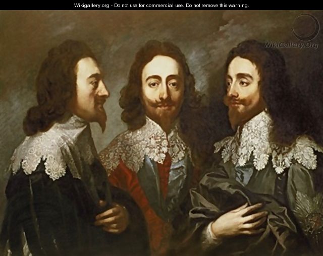 Charles I in Three Positions - Carlo Maratta or Maratti