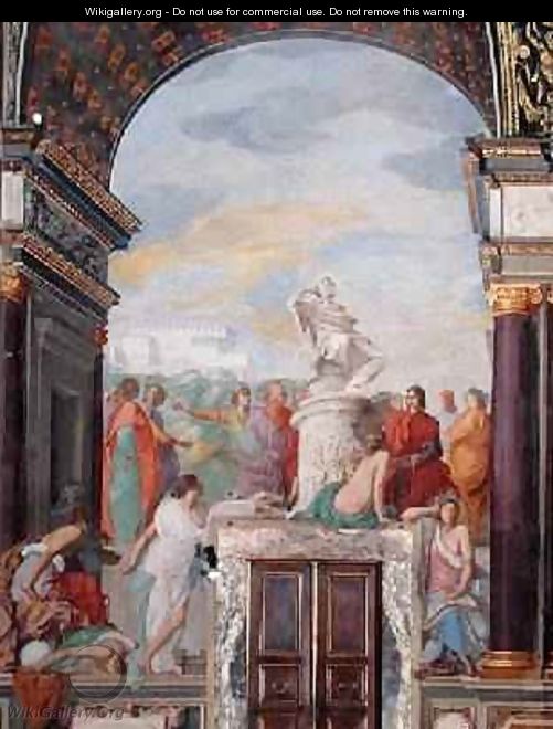Lorenzo de Medici surrounded by artists - Giovanni Giovanni da San (Mannozzi)
