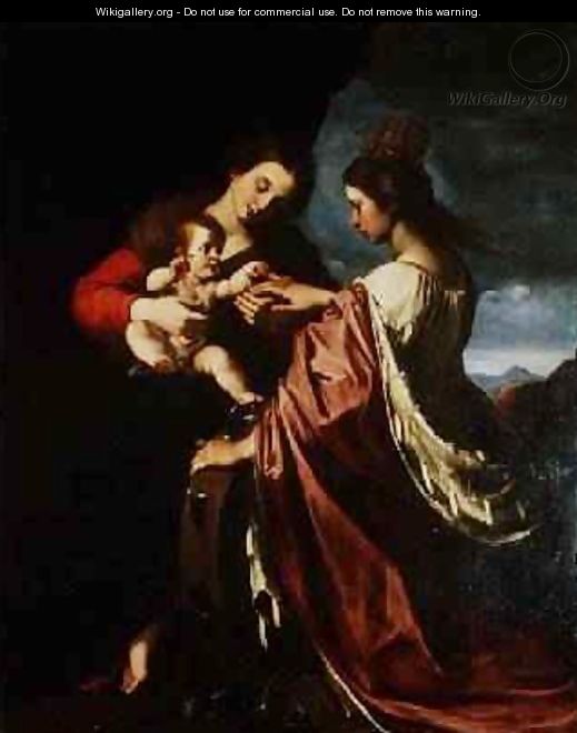 The Mystic Marriage of St Catherine - Giovanni Giovanni da San (Mannozzi)