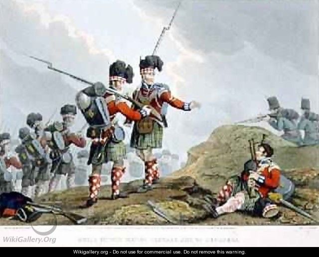 Anecdote of the Bravery of the Scotch Piper of the 11th Highland Regiment at the Battle of Vimiero - (after) Manskirch, Franz Joseph
