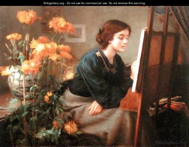 At the Easel - James N. Lee