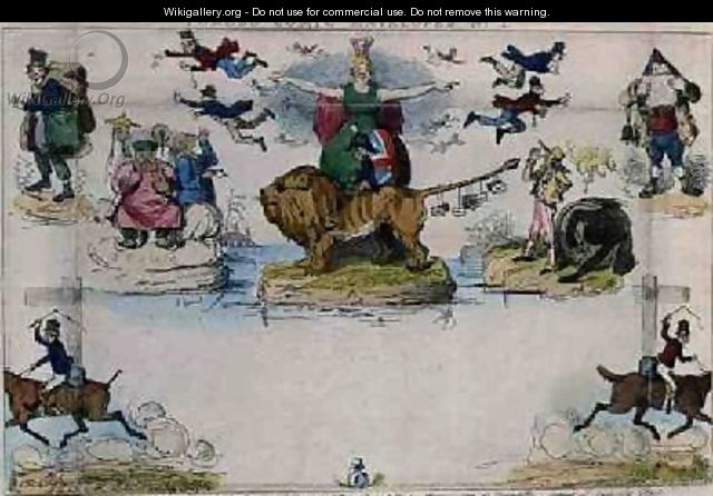 Caricature of the Mulready Envelope - John Leech