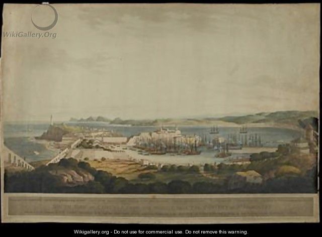 South View of Corunna from the Heights near the Convent of St Margaret - (after) Lee, Francis