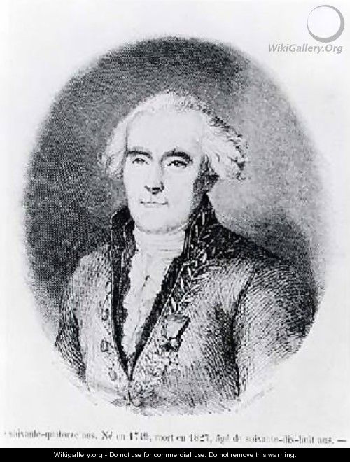 Portrait of Pierre-Simon, Marquis de Laplacais 1749-1827 French astronomer and mathematician - Edmond Lechevallier-Chevignard