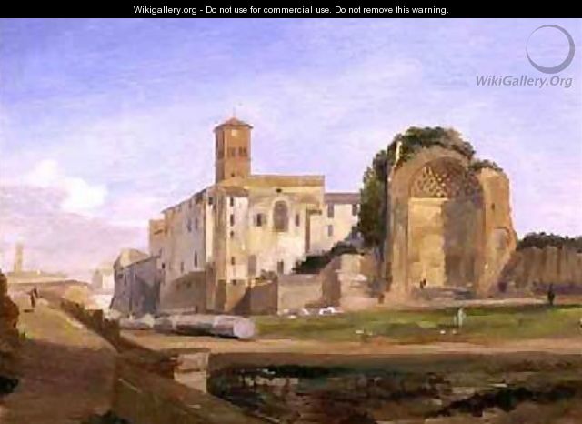 The Temple of Venus and Rome - Edward Lear