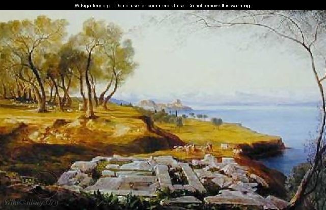 Corfu from Ascension - Edward Lear