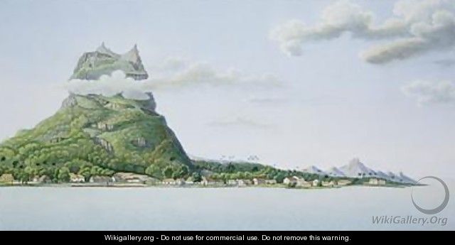 View of the Island of Bora Bora - (after) Lejeune and Chazal, Antoine