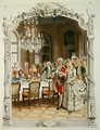Elegant meal during the Eighteenth century - Maurice Leloir