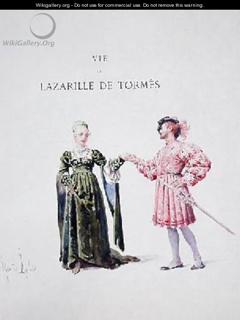 Lazarillo de Tormes with a Woman - Maurice Leloir