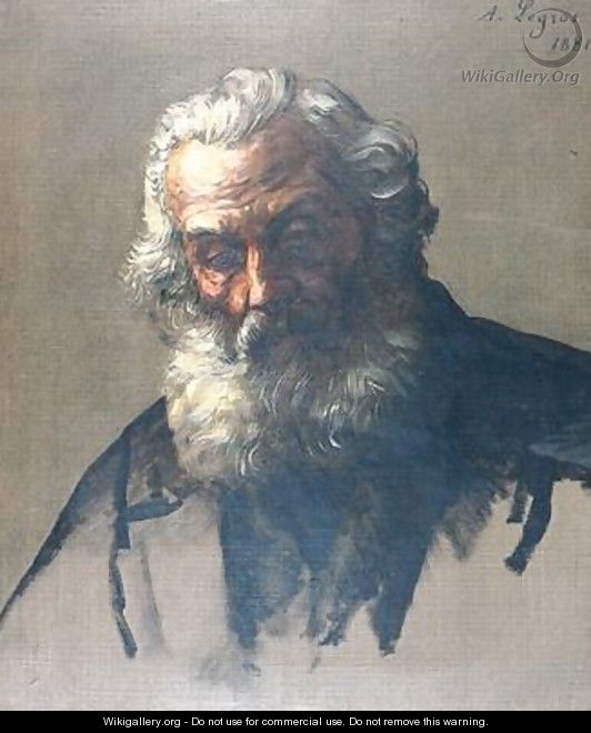 Head of an Old Man - Alphonse Legros