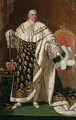Portrait of Louis XVIII 1755-1824 in coronation robes - Robert-Jacques-Francois-Faust Lefevre
