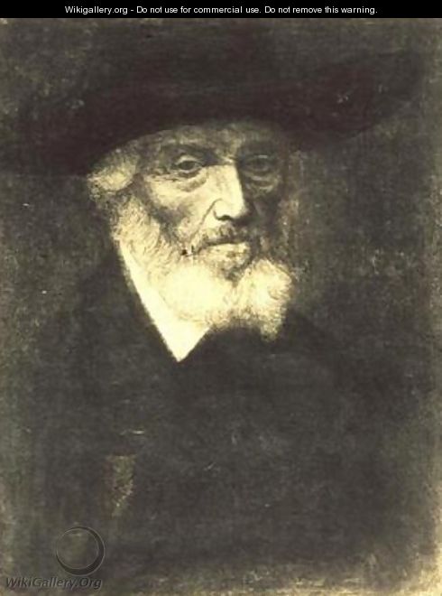 Portrait of Thomas Carlyle - Alphonse Legros