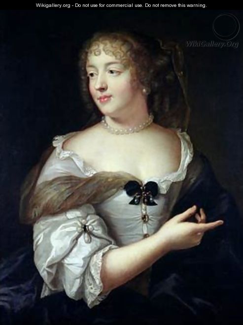 Portrait of Marie de Rabutin-Chantal Madame de Sevigne 1626-96 - Claude Lefebvre