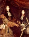 Louis II 1621-86 de Bourbon and his son Henri-Jules 1643-1709 Duke of Enghien - Claude Lefebvre
