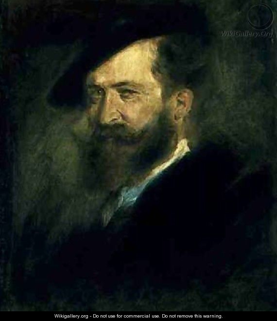 Portrait of the Artist Wilhelm Busch - Franz von Lenbach