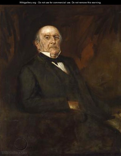 Portrait of William Ewart Gladstone 2 - Franz von Lenbach