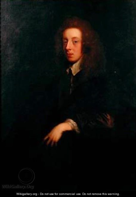 Portrait of the Poet Waller 1606-87 - Sir Peter Lely