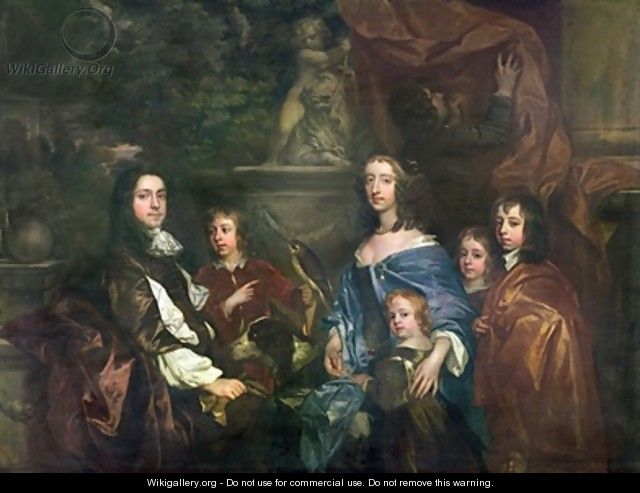 Sir Edward Hales 1695 and his family - Sir Peter Lely