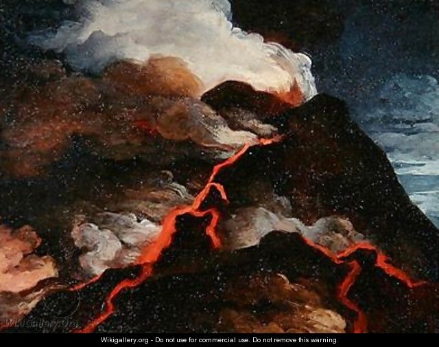 Vesuvius in eruption - Anicet-Charles-Gabriel Lemonnier