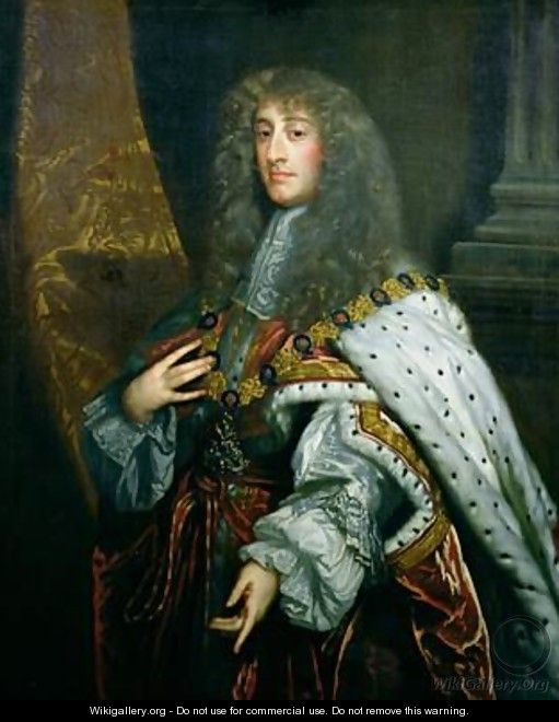 Portrait of James II 1633-1701 in Garter Robes - Sir Peter Lely