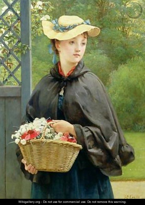 The Gardeners Daughter 1876 - George Dunlop, R.A., Leslie