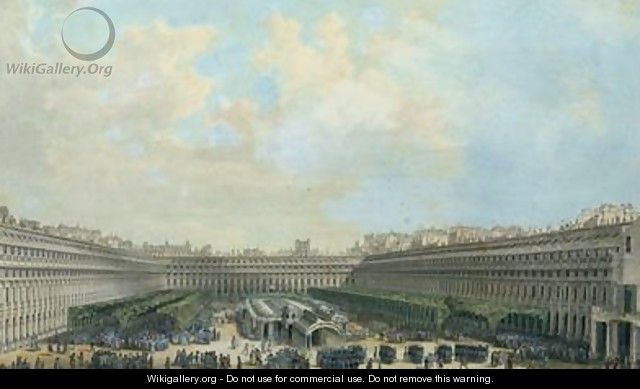The Garden of the Palais Royal - Louis-Nicolas de Lespinasse
