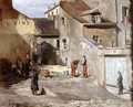 Rue des Rosiers with the artillery soldiers of Generals Clement Thomas and Lecomte during the Paris Commune - Auguste Lepere