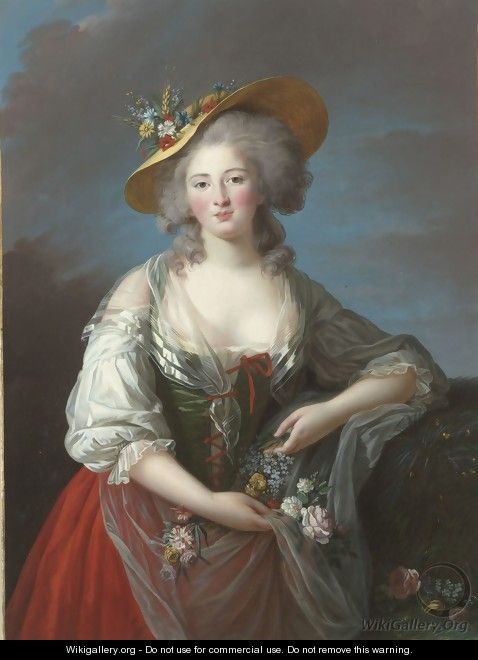 Madame Elisabeth de France - Elisabeth Vigee-Lebrun