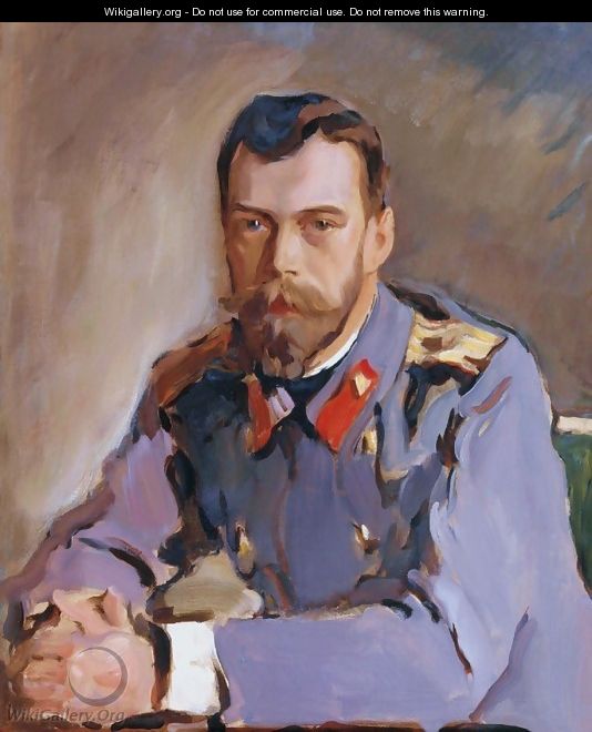 Tsar Nicholas II - Valentin Aleksandrovich Serov