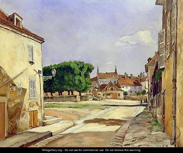 A Street in Avallon - Marcel Leprin