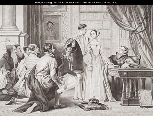 Lady Jane Greys reluctance to accept the crown Sion House - Charles Robert Leslie