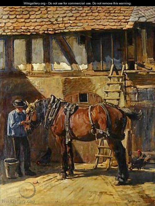 Farmer with Horse - Karl Gottlieb Lenz