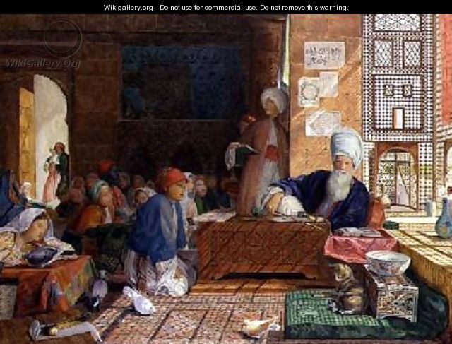 Interior of a School Cairo 3 - John Frederick Lewis