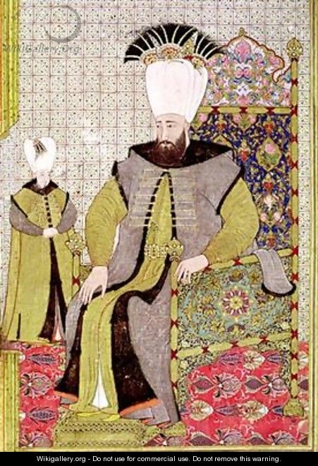 Sultan Ahmet III 1673-1736 and the heir to the throne - Levni