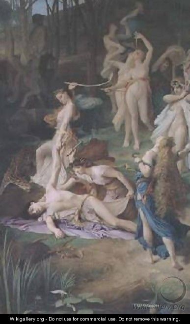 The Death of Orpheus - Emile Lévy