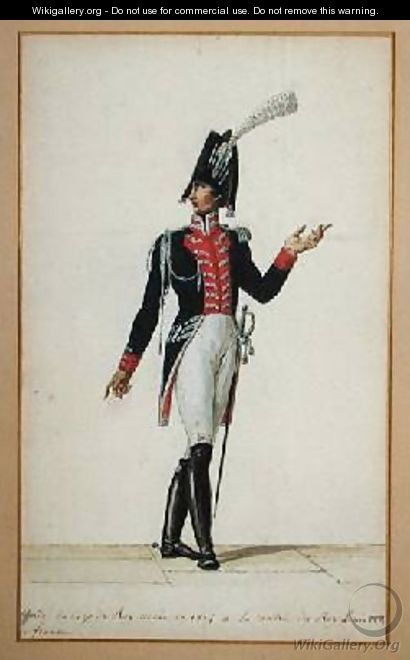 Officer of the Garde du Corps of King Louis XVIII 1755-1824 - Pierre Antoine Lesueur