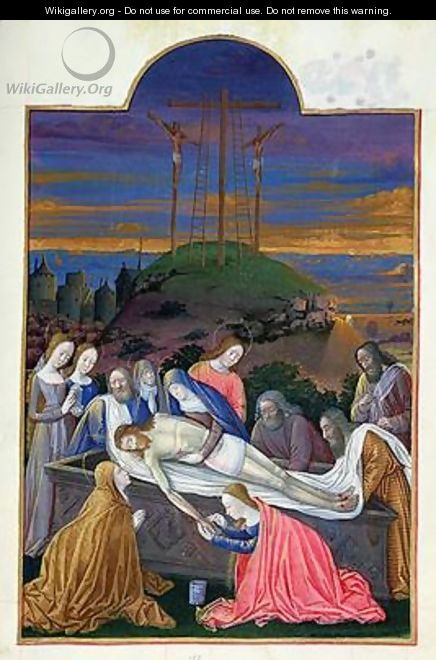 The Entombment of Christ with the Virgin - Pol de Limbourg