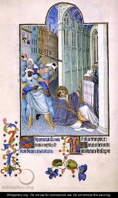 The Martyrdom of St Mark from the Tres Riches Heures du Duc de Berry - Pol de Limbourg