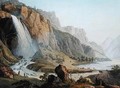 View of the Cascade de Pissevache 1789 - Jean Antoine Linck