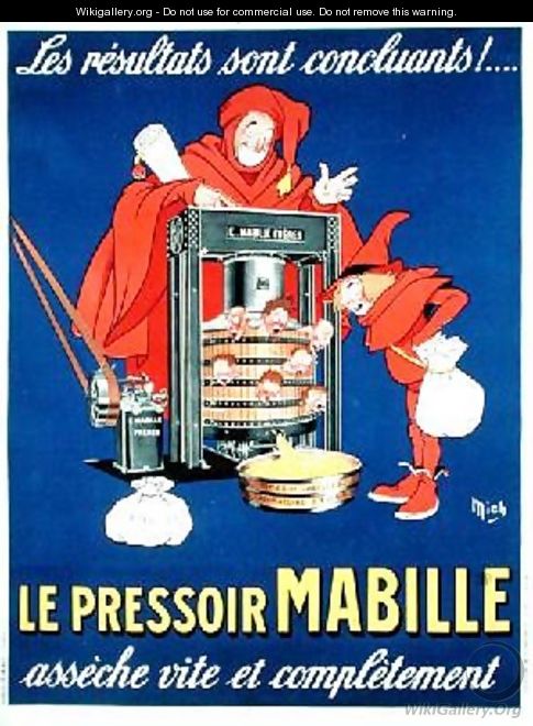 Poster satirising the new taxes - Michel, called Mich Liebeaux
